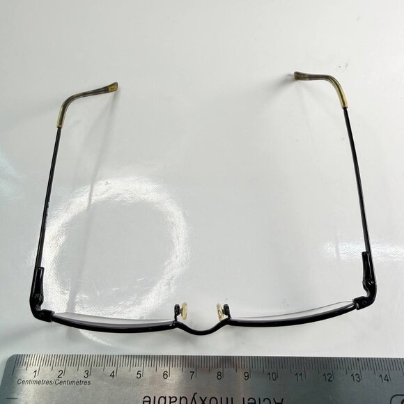 Fossil Coolidge Eyeglasses – Slim Rectangular Metal Frame – With Hard Case - Picture 14 of 15